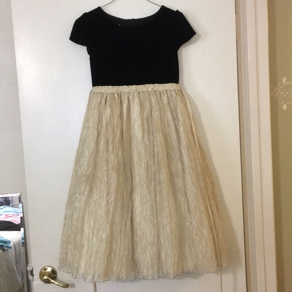 black velvet girls dress